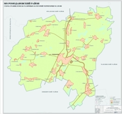 Карта ромодановского района